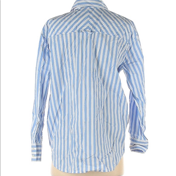 AYR the deep end striped button up in blue - Picture 3 of 4